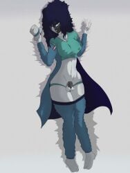 artist_name artist_request artist_signature artist_upload blue_eyes blue_hair blue_skin chastity_cage futa_only futa_sub futanari futasub half-dressed half_nude precum precum_drip robot robot_girl robot_humanoid white_skin