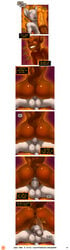 absurd_res anal anal_sex balls comic dialogue domestic_cat duo english_text felid feline felis gaping hi_res howard_(james_howard) james_howard male male_only mammal page_47 page_number penetration penis reggie_(james_howard) size_difference text yaoi