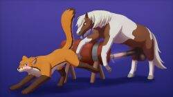 2026 absurd_res animal_genitalia animal_penis balls big_balls big_penis blue_eyes blush bodily_fluids breeding_mount brown_body brown_eyes brown_fur canid canine cel_shading digitigrade duo ears_up equid equine equine_genitalia equine_penis erection female feral fox fur genital_fluids genitals hair hi_res hooves horse huge_cock imminent_sex inviting looking_at_genitalia looking_at_vulva male mammal melia_(whitedragoncito) orange_body orange_fur penis precum precum_on_penis raised_tail saliva saliva_on_tongue seductive shaded signature simple_background size_difference tail tail_motion tailwag tongue tongue_out unguligrade white_body white_fur white_hair whitedragoncito