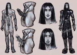 big_balls big_guy big_penis brown_hair brunette_hair cenobite cock daddy daddy_kink dick goth goth_boy piercing piercing_dick piercings