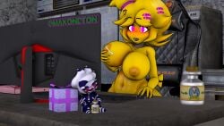 3d 3d_(artwork) big_breasts breasts chiku chiku_(cryptia) cryptiacurves fap_nights_at_frenni's fazclaire's_nightclub fnia lactating_nipples lactation maxoneton milk mini_marie_(cryptia) robot robot_girl sfm source_filmmaker trend