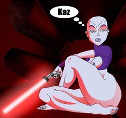 1girls asajj_ventress dathomiri female female_only kaz solo star_wars tagme text