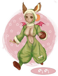 breasts color female female_only final_fantasy final_fantasy_tactics_advance furry moogle rule_63 solo