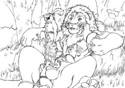 aslan furryrevolution gay lion male male/male male_only reepicheep tagme the_chronicles_of_narnia yaoi