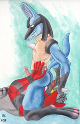 2boys absurd_res anal anthro ass big_ears blue_eyes blue_fur canine domination ear_grab erection facesitting feline forced frown fur furry gay green_eyes grin hi_res incineroar interspecies latex_fox looking_down looking_up lucario male male_only muscular nintendo nose_to_anus nude oral paws pokemon pokemon_(species) pokemon_dppt pokemon_sm questionable_consent rimjob sketch smile sniffing spikes teeth text thick_thighs video_games watermark yaoi yellow_sclera