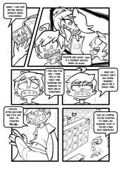 carly comic dumfer female gerph male monochrome sex skarp_world skarpne_(skarp_world) tagme