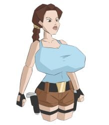 big_breasts breasts dullvivid female lara_croft lara_croft_(classic) low_poly thick_thighs tomb_raider wide_hips