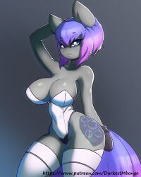 1girls anthro breasts cleavage curvy darkestmbongo ghost_in_the_shell horse_ears kusanagi_motoko my_little_pony ponification solo thighs wide_hips