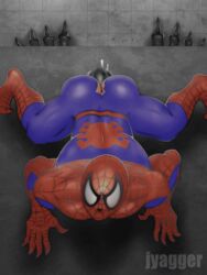 2boys 4_toes all_fours anal_penetration anal_sex animated ass bathroom big_feet big_penis bodysuit claws clothed cum_dripping_from_penis feet from_above gay glory_hole human interspecies jyagger larger_male male male_only male_pov marvel marvel_comics mask muscular muscular_male nude penis peter_parker pov riding sex size_difference smaller_male smooth_skin spider-man spider-man_(series) superhero superhero_costume symbiote text thrusting_into_ass toilet torn_bodysuit venom venom_(marvel) watermark yaoi