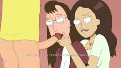 2girls big_penis blowjob ferdafs morty_smith nancy_(rick_and_morty) rick_and_morty rick_and_morty:_a_way_back_home tricia_lange