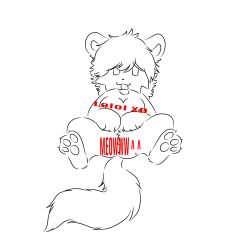 2023 anthro censored clovers_(purinpuppy) cuntboy doodle furry intersex old_art purinpuppy pussy raccoon shitpost tail