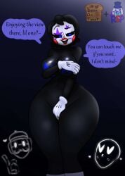 beanontoast big_breasts five_nights_at_freddy's five_nights_at_freddy's_2 glasses marionette_(fnaf) milf puppet_(fnaf) rockstar_puppet_(artist) thick_thighs