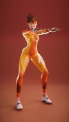 1girls 2023 3d animated belly_button brown_hair bubble_butt colonelyobo female female_only form_fitting front_and_back full_body fully_clothed jiggle jiggle_physics jiggling_breasts jiggling_thighs medium_breasts mp4 no_sex no_sound overwatch overwatch_2 round_butt short_hair simple_background skinny skinny_female skintight skintight_bodysuit sneakers solo spiked_hair squatting tinted_eyewear tracer video