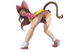 1girls 2019 anus ass bent_over bottomless_skirt breasts brown_hair brown_tail cat_ears curvy female female_only fingering flashing gloves going_commando highres hotred is_(artist) large_ass large_breasts legs long_legs looking_back no_panties presenting presenting_pussy pussy ribbon royalty sega seira servedasis shoes skirt skirt_lift smile sonic_(series) sonic_the_hedgehog:_the_movie sonic_the_hedgehog_(series) spread_pussy tail transparent_background uncensored upskirt