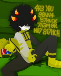 1boy homestuck male male_only mituna_captor solo solo_focus solo_male weird