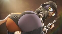 1boy 1boy1girl 1girls anthro ass ass_focus ass_grab big_ass big_butt bubble_butt extrachunkthis feline female female_focus fortnite furry huge_ass huge_butt large_ass looking_at_viewer looking_back male male/female meow_skulls_(fortnite) thick_ass underwear