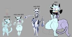 big_ass bubble_butt huge_ass skeleton_cat_(xexeezy) skull_cat_(xexeezy) tagme thick_thighs wide_hips xexeezy