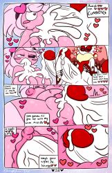 anthro big_breasts big_penis bodily_fluids breasts chaos_elfilis chinchillid comic cum cum_in_mouth cum_inside duo english_text female generation_4_pokemon genital_fluids genitals hair heart hi_res huge_cock kirby kirby_(series) kirby_and_the_forgotten_land lewdchuu_(artist) male male/female mammal nintendo p.k-98 page_12 page_number penetration penis pink_body pink_hair pokemon pokemon_(species) pussy rodent starly text vaginal_penetration white_body