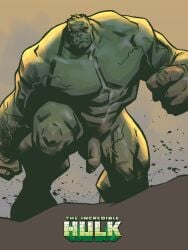 adamgraphite balls flaccid green_body green_skin hulk male male_only marvel marvel_comics muscular nude penis solo solo_male