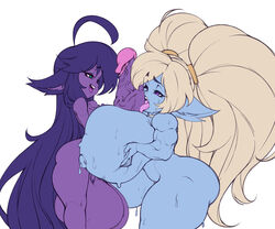 1futa 1girls animal_ears ass balls big_balls big_penis big_testicles breast_hold breast_lift breast_press breast_squeeze breasts curvaceous duo eyebrows_visible_through_hair female futa_on_female futanari gigantic_balls gigantic_breasts gigantic_penis gigantic_testicles huge_ass huge_balls huge_breasts huge_cock huge_nipples huge_penis huge_testicles humanoid humanoid_penis hyper hyper_balls hyper_breasts hyper_penis hyper_testicles intersex large_breasts larger_female league_of_legends licking long_hair looking_at_penis lulu_the_fae_sorceress muscular muscular_female nipples nude open_mouth oral outercourse paizuri penis penis_lick poppy puffy_nipples purple_hair riot_games sex shortstack size_difference small_but_hung small_dom_big_sub smaller_futa smile standing sweat tangobat testicles thick_thighs tongue tongue_out vein veiny_penis yordle