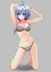 1girls 2d 2d_(artwork) 2d_artwork ahoge alternate_version_at_source alternate_version_available arm_behind_head armpit armpit_crease armpit_peek armpits arms_behind_head ass_visible_through_thighs bare_armpits bare_arms bare_belly bare_calves bare_chest bare_hands bare_hips bare_knees bare_legs bare_midriff bare_navel bare_shoulders bare_skin bare_thighs barefoot belly belly_button blue-haired_female blue_eyebrows blue_hair bra breasts calves cleavage collarbone curvaceous curvaceous_body curvaceous_female curvaceous_figure curvaceous_hips curvy curvy_body curvy_female curvy_figure curvy_hips digital digital_art digital_drawing digital_drawing_(artwork) digital_media digital_media_(artwork) elbows exposed_armpits exposed_arms exposed_belly exposed_chest exposed_hips exposed_legs exposed_midriff exposed_navel exposed_shoulders exposed_skin exposed_thighs eyebrows_visible_through_hair feet female female_focus female_only fingers full_body green-eyed_female green_eyes grey_background grey_bra grey_panties grey_underwear groin groin_tendon hair_between_eyes hairless_armpits half_naked half_nude hand_behind_head hands_behind_head head_tilt inguinal_crease inguinal_ligament k3rd kneeling kneeling_on_ground knees lean_figure legs long_hair looking_at_viewer medium_breasts midriff more_at_source naked naked_female naked_woman narrow_waist navel nude nude_female nudity original original_art original_artwork original_character panties petite petite_body petite_breasts petite_female petite_girl petite_tits posing posing_for_the_viewer semi_nude shaved_armpits shoulders simple_background slender_body slender_waist slim_waist solo thighs tilted_head underwear underwear_only white_background wide_hips