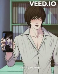 animated bishonen death_note gay gay_sex l_lawliet light_yagami male male_only robinberz ryuk sound tagme video yaoi