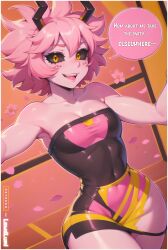 mina ashido from my hero academia by lewdlumi
