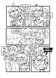 comic dumfer female gerph monochrome short_hair skarp_world skarpne_(skarp_world) tagme