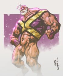 adamgraphite balls beard bottomless facial_hair flaccid guido_carosella male male_only marvel marvel_comics masculine pantsless penis solo solo_male strong_guy x-men