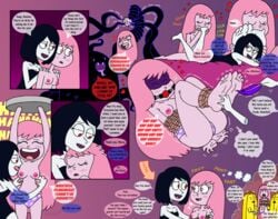 2015 2girls absurd_res absurdres adventure_time ball_gag banana_guard barefoot black_hair black_tentacles blush bondage bound cartoon_network consensual_tentacles dominatrix drooling erect_nipples fangs feathers feet feet_smell feet_together female female_only femdom femsub foot_fetish foot_focus foot_lick foot_tickling foot_worship gag gagged grey_skin heart humanoid laugh laughing marceline multiple_girls nerdsman567 nude pink_eyes pink_hair pink_skin princess_bubblegum red_ball_gag red_eyes rope signature smelling speech_bubble tentacle tentacles text tickle_fetish tickle_torture tickling tickling_feet tied_up underwear