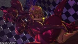 3d_(artwork) anal anal_sex animatronic anthro anus ass big_breasts big_butt big_penis breast_play breasts chica_(cally3d) chica_(fnaf) chiku crouching digital_media_(artwork) fexa fexa_(cally3d) five_nights_at_freddy's foxy_(cally3d) foxy_(fnaf) freddy_(fnaf) fredina_(cally3d) frenni_fazclaire genitals glistening glistening_body group gynomorph hi_res intersex intersex_only looking_at_viewer lying machine ok_bruh oral penetration penis puffy_anus rimming robot sex source_filmmaker thick_thighs trio