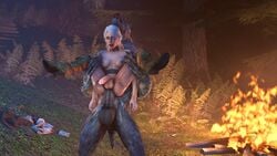 3d cd_projekt_red ciri dickgirl futa_is_smaller futanari hext intersex male_on_futa source_filmmaker the_witcher the_witcher_(series) the_witcher_2 the_witcher_3:_wild_hunt werewolf werewolf_(the_witcher)