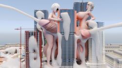 2futas 3d ass balls balls_bigger_than_head big_ass big_breasts blindfold breasts building_sex ceraph_keilah city cum cum_everywhere cumshot ejaculation erect_penis erection excessive_cum futa_giantess futa_only futanari giantess gigantic_penis gigantic_testicles huge_balls huge_breasts huge_cock huge_penis huge_testicles hyper hyper_balls hyper_penis kaine_(nier) light-skinned_futanari light_skin nier nier:_automata nier_replicant nude nude_futanari penis short_hair testicles white_hair yorha_2b