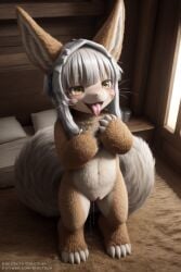 ai_generated blastbun furry furry_female made_in_abyss naked_female narehate nsfw solo_female