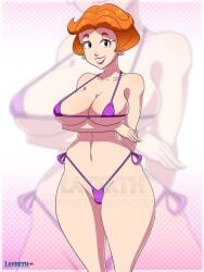 breasts female female_only jane_jetson layerth orange_hair short_hair solo swimsuit the_jetsons