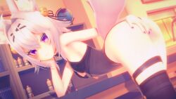 3d ass_focus ass_grab filian filian_(vtuber) indie_virtual_youtuber small_breasts teasing virtual_youtuber vtuber