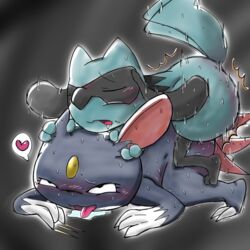 2019 2_toes 2boys 3_fingers ahe_gao all_fours anal anal_sex anthro ass black_background black_eyes blue_fur blush canine claw_marks claws closed_eyes doggy_style dripping drooling duo ear_grab feet from_behind_position fur furry gay heart hi_res interspecies male male_only male_penetrating mammal messy motion_lines nintendo nude on_top open_mouth orgasm paws penetration pokemon pokemon_(species) pokemon_dppt pokemon_gsc riolu rolling_eyes saliva sex simple_background sneasel source_request spoken_heart sweat tail teruru toes tongue tongue_out trembling video_games wet yaoi