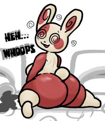 big_ass big_breasts breasts bubble_butt huge_ass lewdewott shortstack socks_(marking) spinda thick_ass thick_thighs wide_hips