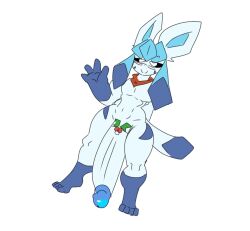 big_penis eeveelution glaceon huge_cock lattemon male male_focus male_only non-human penis pokémon_(species) pokemon wide_hips