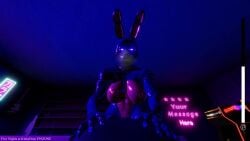 1boy 1girls animated animatronic completely_nude completely_nude_female cowgirl_position five_nights_at_freddy's game game_cg muscular_female robot sound tagme toy_bonnie_(fnaf) video