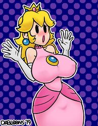 paper peach from mario (series) by dabloons