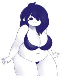 1futa 2d 2d_(artwork) 5_fingers :> bbw belly belly_button big_belly big_breasts black_and_white black_bra black_hair black_panties bra breasts bulge chubby chubby_futanari clothed clothing collarbone dickgirl eyebrows_visible_through_hair facial_markings fat fat_thighs futa futa_only futanari greyscale hair hands-free human long_hair miiya_(rizkitsuneki) miiyauwu mob_face monochrome mostly_nude no_background obese oc original_character overweight panties plain_background simple_background solo standing star star_(symbol) thick_thighs thighs trans_woman transfem tummy white_background