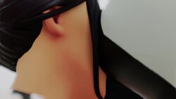 2girls 3d animated asian asian_female ass ass_worship bent_over big_butt black_hair clothed ear_piercing earrings face_in_ass female female_only fortnite gloves hair_bun hat looking_back no_sound outside par_patroller_(fortnite) ponytail rubbing sportswear tagme tied_hair tight_clothing video visor_cap yuri