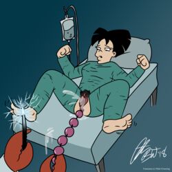 2018 amy_wong anal_beads anal_beads_pull anal_insertion aphrodisiac body_cast cast cattle_prod color commission female_ejaculation female_pubic_hair femsub full_body_cast futurama hairy_pussy highres intravenous_drip maledom medical_fetish medical_play orgasm polardog_production pubic_hair squirting uncensored violet_wand zoidberg