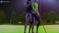 10_seconds 1boy 1girls animated bottomless clothed_sex epic_games female fortnite golf_course nappana outdoors par_patroller_(fortnite) sex sex_from_behind shorter_than_10_seconds sound standing standing_sex straight tagme video