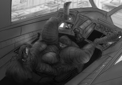 2024 alien anthro biped breasts cockpit cunnilingus digital_media_(artwork) doctordj duo female female_kig-yar female_on_human greyscale halo_(series) hi_res human human_on_anthro interspecies kig-yar larger_anthro larger_female lying male male/female male_on_anthro mammal microsoft monochrome nipples nude_anthro nude_female on_back oral scalie sex size_difference smaller_human smaller_male spread_legs spreading t'vaoan vaginal_penetration xbox_game_studios