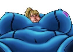 fat fat_face hyper_breasts immobile initforthepics metroid obese samus_aran ssbbw