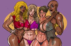 4girls ass athletic athletic_female big_ass big_breasts breasts brown-skinned_female brown_body brown_skin bust busty chest curvaceous curvy curvy_figure dark-skinned_female dark_skin digital_drawing_(artwork) digital_media_(artwork) female female_focus fit fit_female hips hourglass_figure huge_ass huge_breasts human large_ass large_breasts legs light-skinned_female light_skin lips mature mature_female multiple_girls original original_character slim_waist superposer thick thick_hips thick_legs thick_thighs thighs voluptuous waist wide_hips