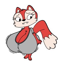 accurate_art_style big_breasts candle_fox clothed colored female female_only fox furry kiff_(series) sbshouseofpancakes thick_thighs