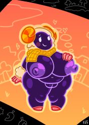 animal_crossing black_body black_skin chubby chubby_female filthyskull glowing_eyes horns huge_ass huge_breasts milf self_upload sheep sheep_girl sheep_horns simple_background tagme thick_thighs vesta_(animal_crossing)